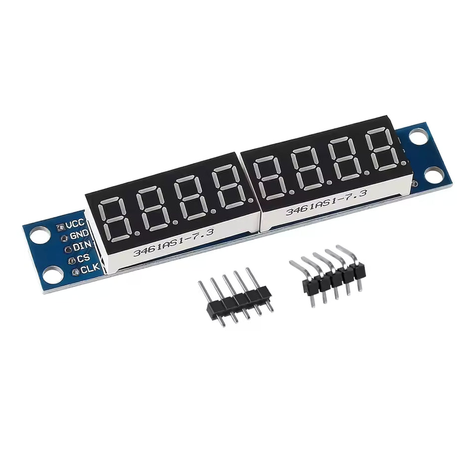 MAX7219 8-Digit 7-Segment Red LED Display Module