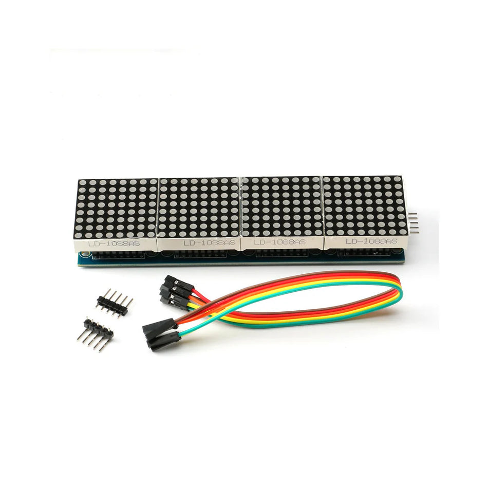 MAX7219 4-in-1 Red LED Dot Matrix Display Module