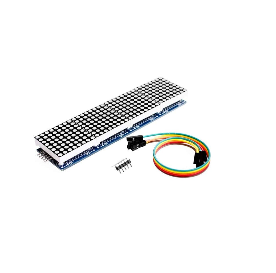MAX7219 4-in-1 Red LED Dot Matrix Display Module