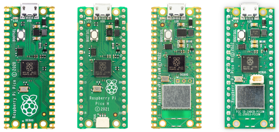 Raspberry Pi Pico Series (Pico, Pico W, Pico 2, & Pico 2 W)