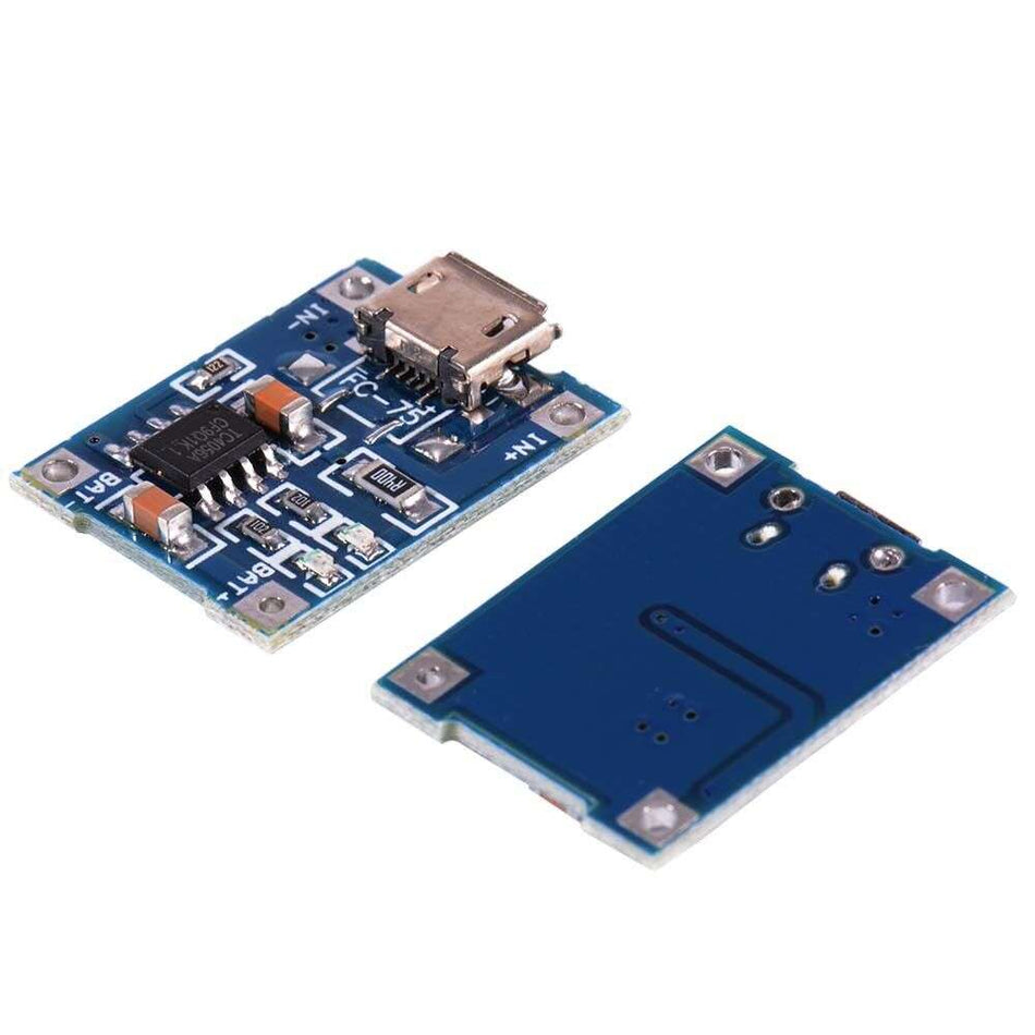 TP4056 1A Lithium Battery Charger Module (Micro USB, Without Protection)