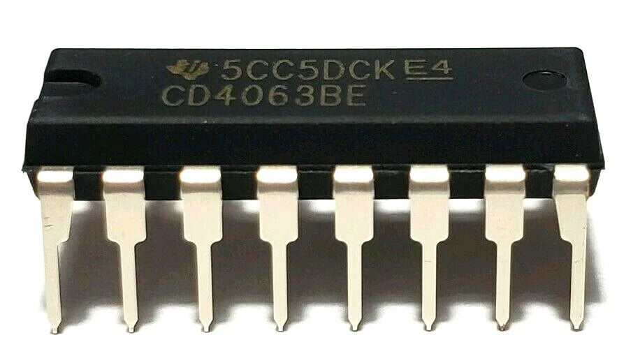 CD4063B-MIL 4-Bit Magnitude Comparator (High-Reliability CMOS Logic)