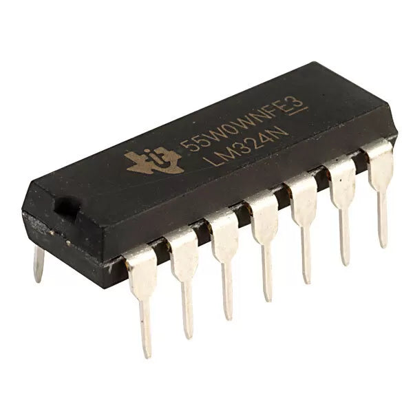 LM324N Quad Operational Amplifier (Low Power - DIP-14 Package)