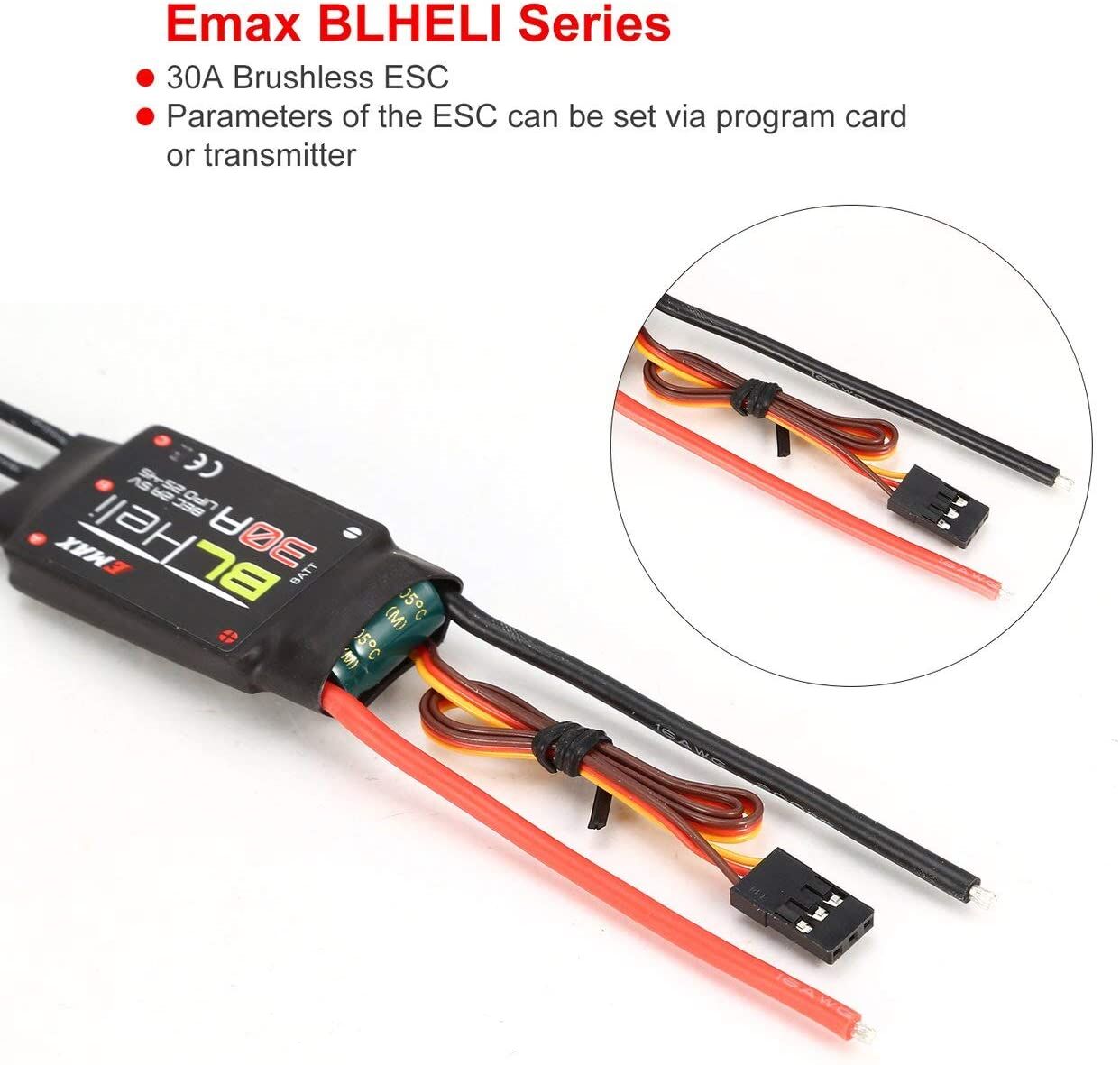 Emax BLHeli Series 30A ESC Speed Controller 2A 5V BEC for RC Multicopters  Drone - Ktechnics Systems